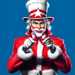 Uncle Sam as Santa Claus